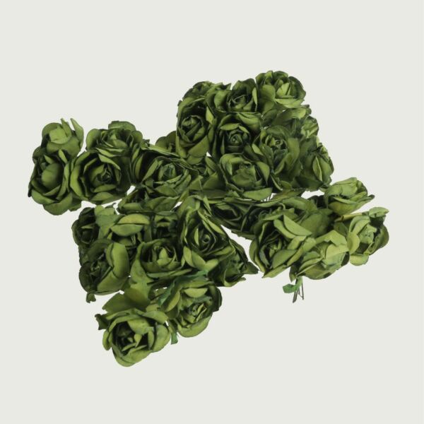 ورد صناعي امستر - زيتي - 12 قطعة