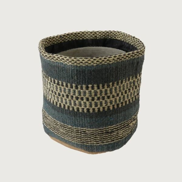 سلة تخزين خيش 24 سم - متعدد الالوان