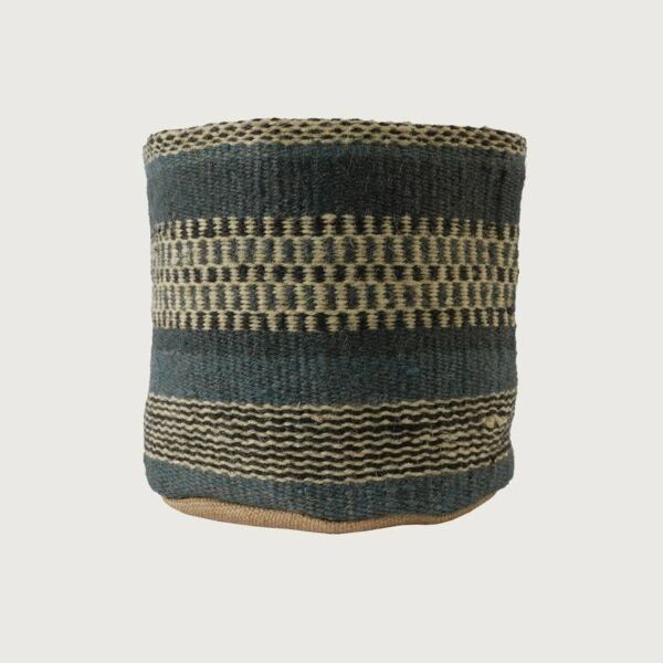 سلة تخزين خيش 24 سم - متعدد الالوان