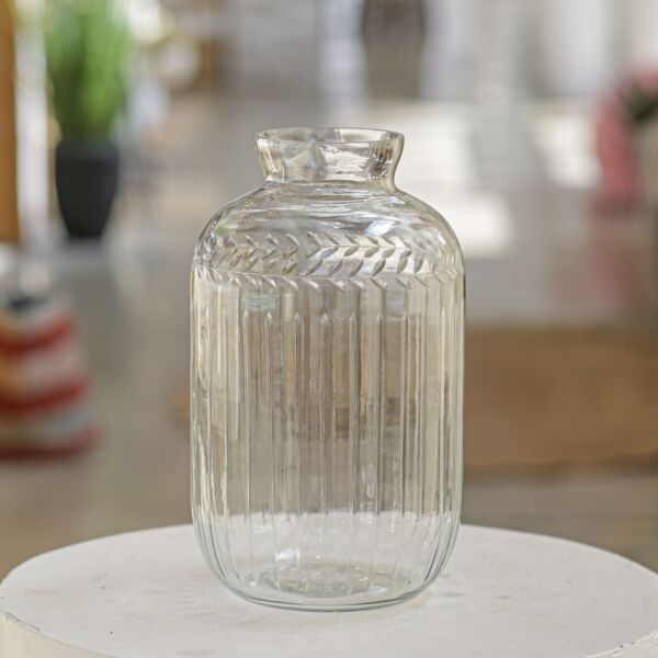 فازة زجاج شفاف ويندكس