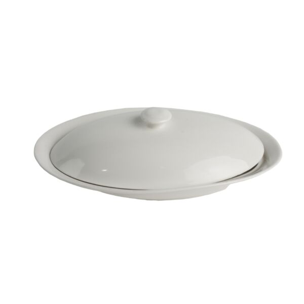 طبق تقديم مع غطاء صيني سكوالو فيش