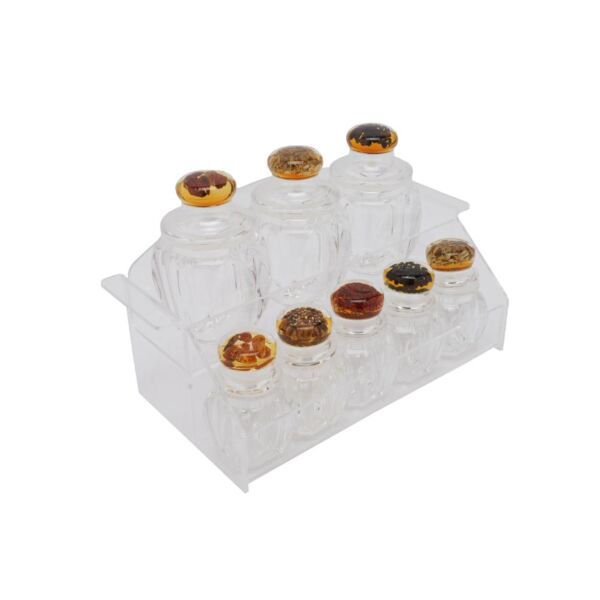 طقم علب بهارات تايواني سكوالو - 8 قطع