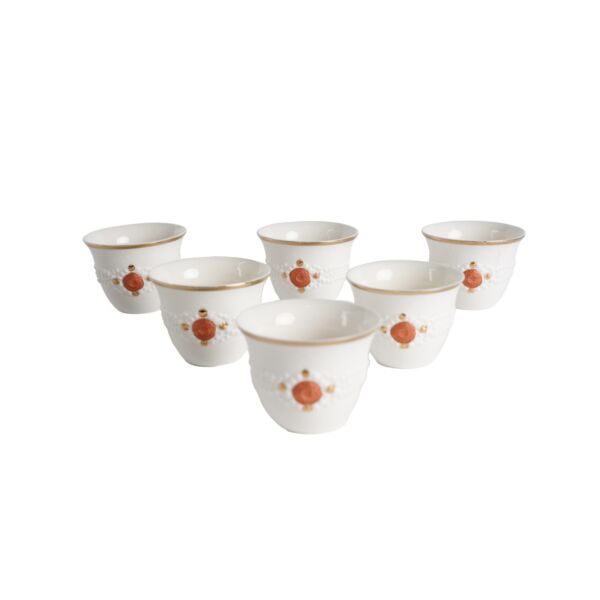 طقم فنجان قهوة سعودية 6 قطع - سكوال