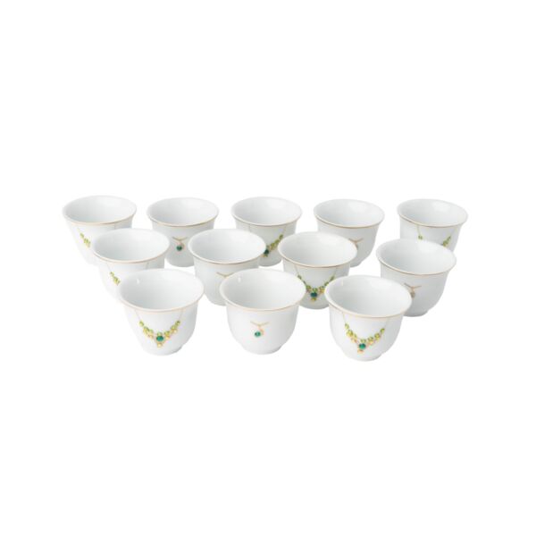 طقم فنجان قهوة سعودية 12 قطعة - سكال