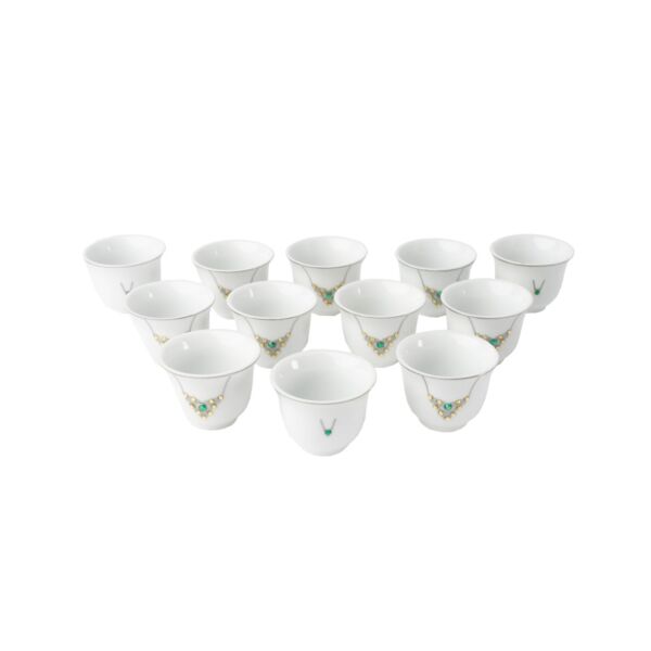 طقم فنجان قهوة سعودية 12 قطعة - سكوالو