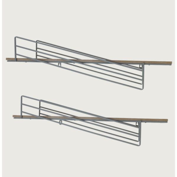 طقم ديكور جداري ديامو قطعتين - رمادي وبيج