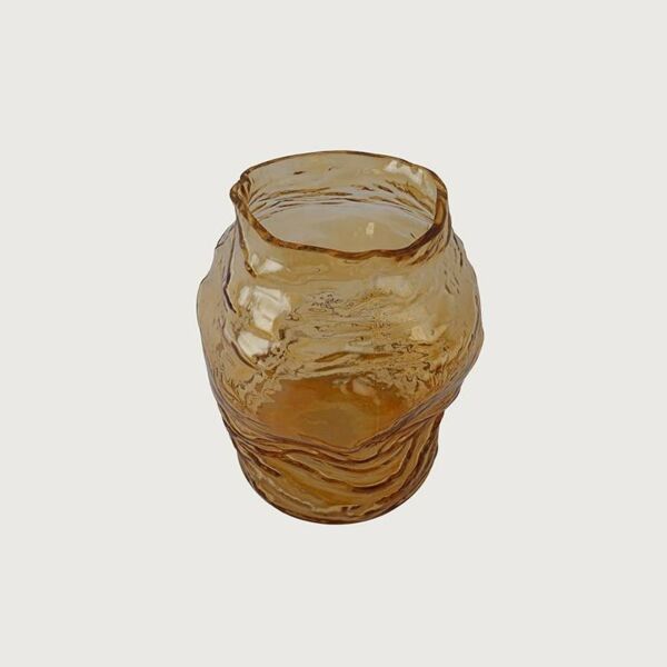 مزهرية زجاجية ماتيو - برتقالي