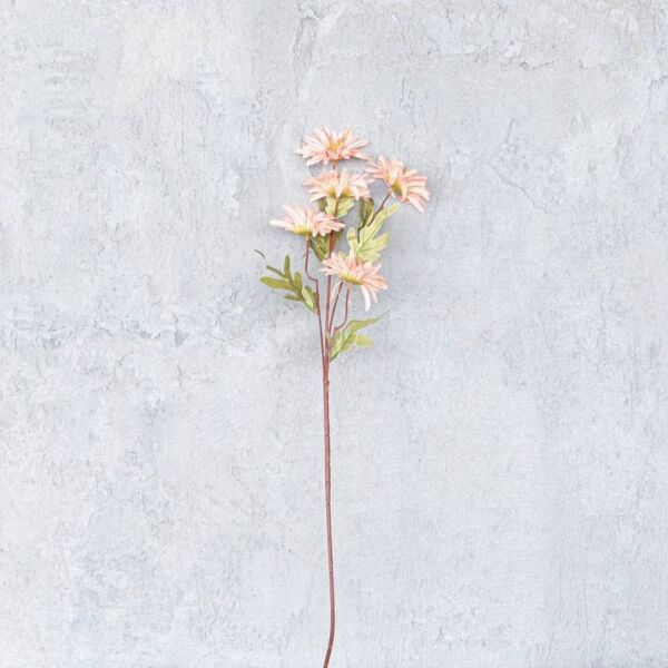 فرع زهرة أقحوان جربر - وردي - 12 قطعة