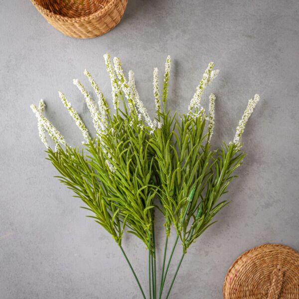 زهر صناعي فالد - أخضر وأبيض - 12 قطعة