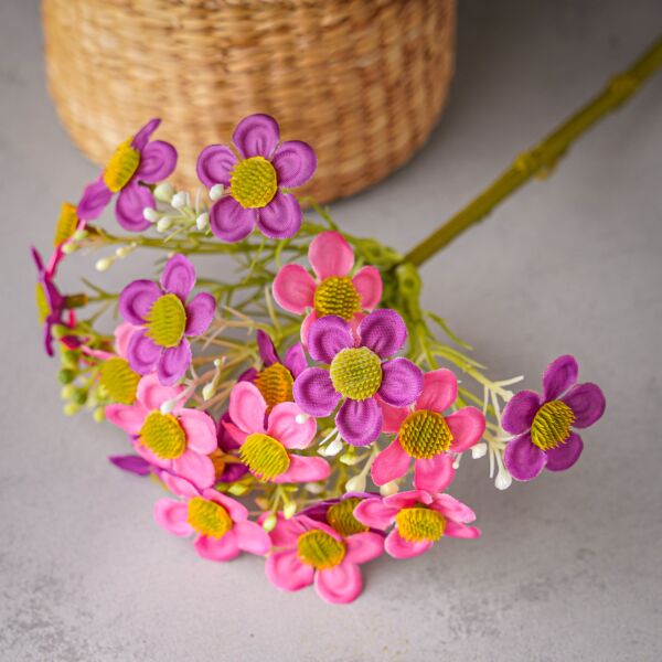 باقة ورد صناعي الكسا - متعدد الألوان - 12 قطعة