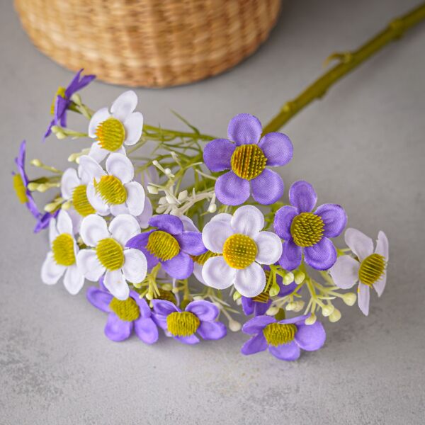 باقة ورد صناعي بلديز - متعدد الألوان - 12 قطعة