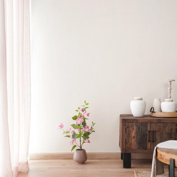 شجر جهنمي صناعي 69 سم - وردي فاتح