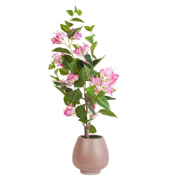 شجر جهنمي صناعي 69 سم - وردي فاتح