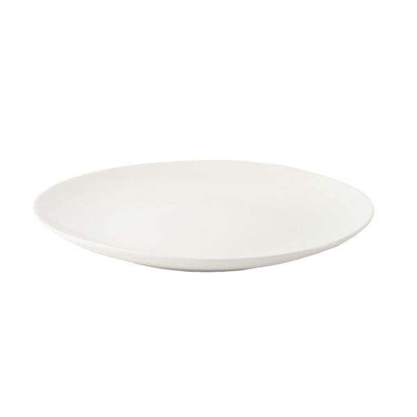 طبق بورسلان 22 سم - ابيض