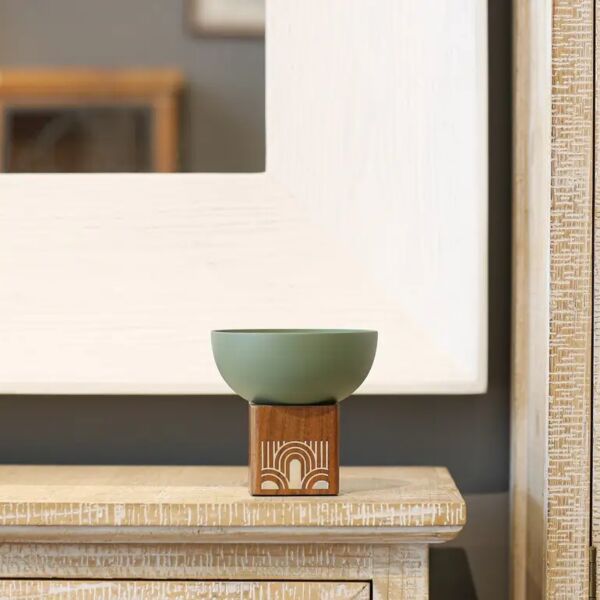 طبق تقديم دائري - اخضر