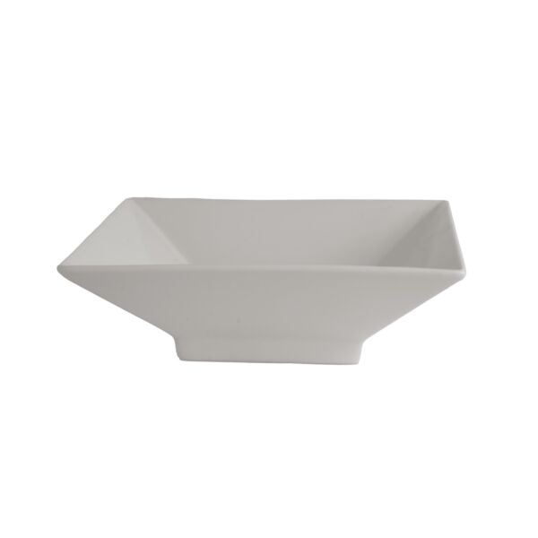 زبدية سكويري بورسلان - أبيض