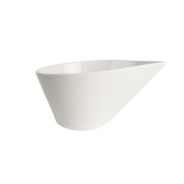 وعاء تقديم سبارتو بورسلان - أبيض