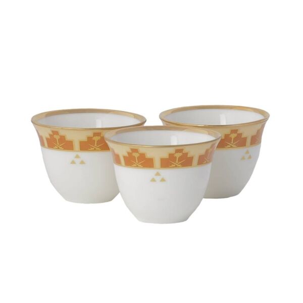 طقم فناجين قهوة عربية هارمي - ذهبي