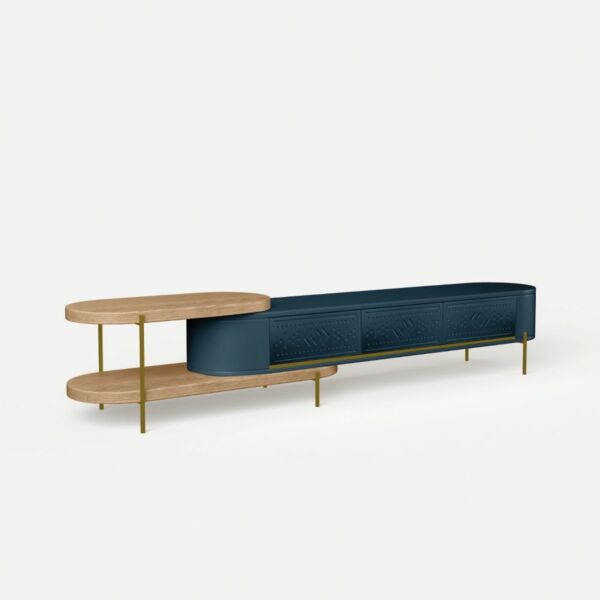 طاولة تلفزيون من مجموعة عوجا الدرعية - تركواز