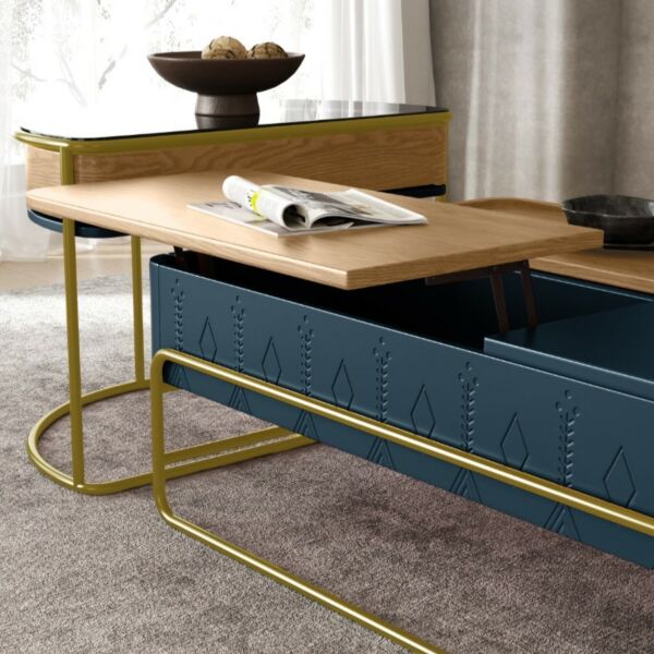 طاولة قهوة من مجموعة عوجا الدرعية - تركواز