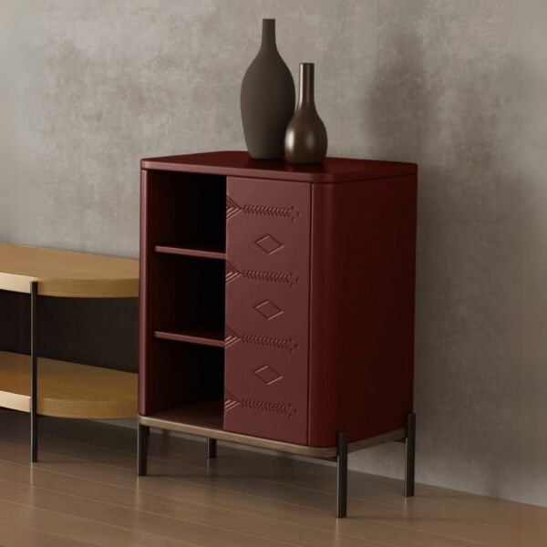 خزانة جانبية من مجموعة مفتاحة عسير - برغندي