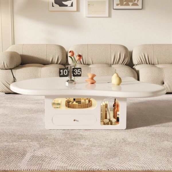 طاولة قهوة برينو - ابيض