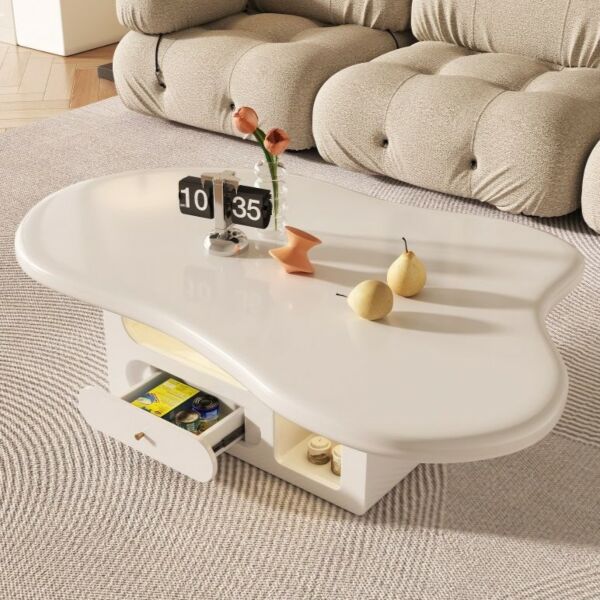 طاولة قهوة برينو - ابيض