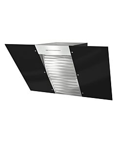 شفاط ميلى 90 سم مثبت على الحائط مع إضاءة ليد موفرة للطاقة - أسود أوبسيديان