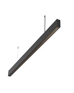80 Lumens LED Linear Pendant Light - Black