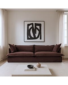 Rotana Sofa - 4 Seater - Brown