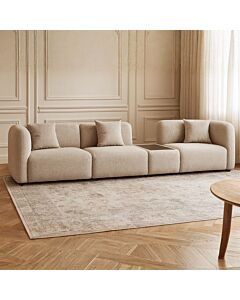 Mixsa 3-seater sofa - 4 pieces - beige