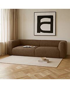 Alberta Sofa 4 Seats - 2 Pieces - Brown