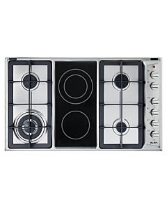 ELBA Built-In Italian Ceramic Gas and Electric Hob 90 cm