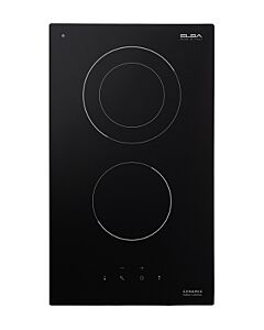 ELBA Built-In Italian Ceramic Electric Gas Hob 2 Burners 30 cm