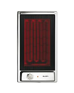 ELBA 30 cm Italian Ceramic Built-In Electric Grill Surface - Black