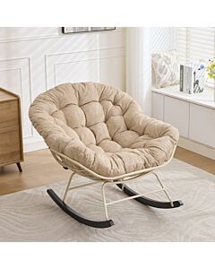 Cotton Cloud Rocking Relaxation Chair - Beige