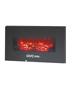 مدفأة ديكور دفاية كهربائية جي في سي برو اصليه شاشة و ريموت