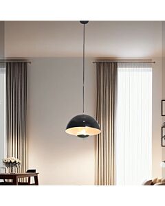 6W Three-Color Motion Sensor Pendant Light - Black