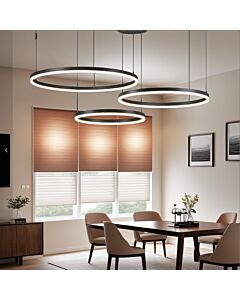 Sila Modern Pendant Light 3 Rings - Black