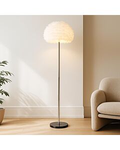 Fether Floor Lamp - Silver