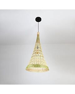 Hammer Pendant Light Single Straw Cone Diameter 35 Cm - E27