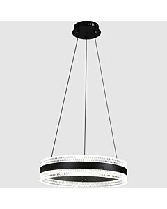 إضاءة معلقة مودرن مع 3 اضاءات كلاوس همر - 40 سم - أسود