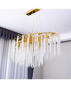 ثريا علاقي مودرن شفاف شينزو - ذهبي