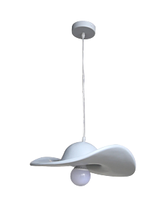 إضاءة معلقة مودرن رمادي مفرد E27 قطر 40 سم