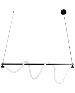 انارة معلقة اسود لون الانارة اصفر 30 واط قطر 120 سم