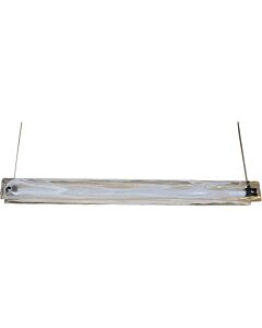 ثريا علاقي كلاسيك اسود لون الانارة اصفر 18 واط قطر 140 سم