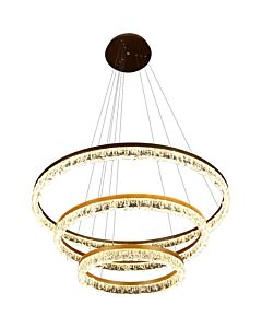 ثريا علاقي مودرن لون الانارة 3 اضاءات 125 واط - ذهبي