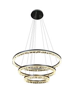 ثريا علاقي مودرن لون الانارة 3 اضاءات 125 واط - فضي