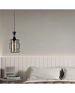 Single Black Pendant Light E27X1L