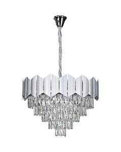 Modern Pendant Chandelier E14X9L - Silver